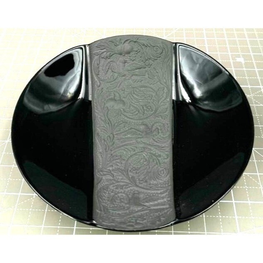 Vintage Designer Bowl Black Bird Design Rosenthal Giardino Germany Goth 8"